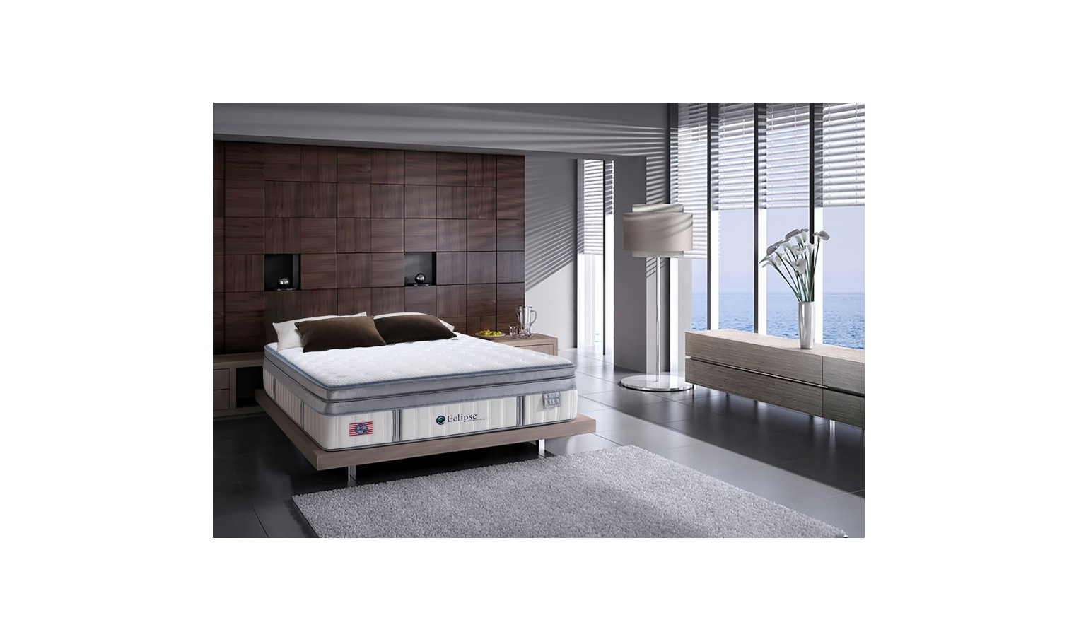Eclipse Vitacool Amenia Queen Size Coil-on-Coil™ Pocketed Spring Mattress